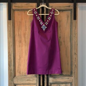 Boden jeweled purple dress - Size 8